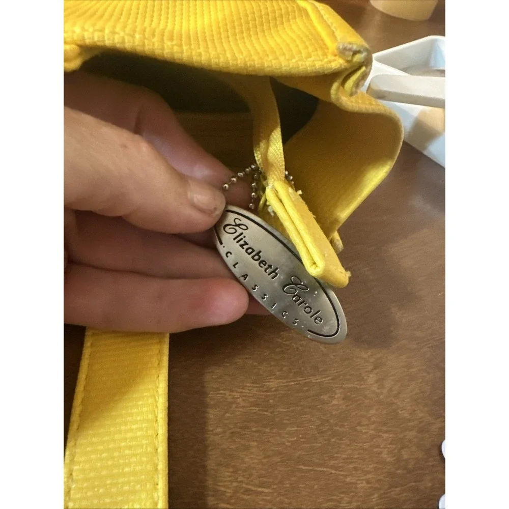 Capezio YElLOW Canvas Shoulder Bag Purse Tote 14X12